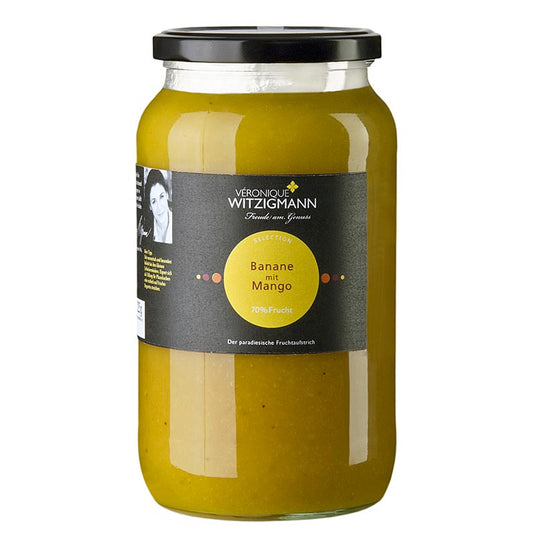 Banane avec pâte à tartiner à la mangue, 1 kg - pâte à tartiner aux fruits frais et juteux