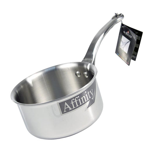 Cocotte à induction deBUYER Affinity en acier inoxydable avec un diamètre de 14 cm et une hauteur de 7,5 cm