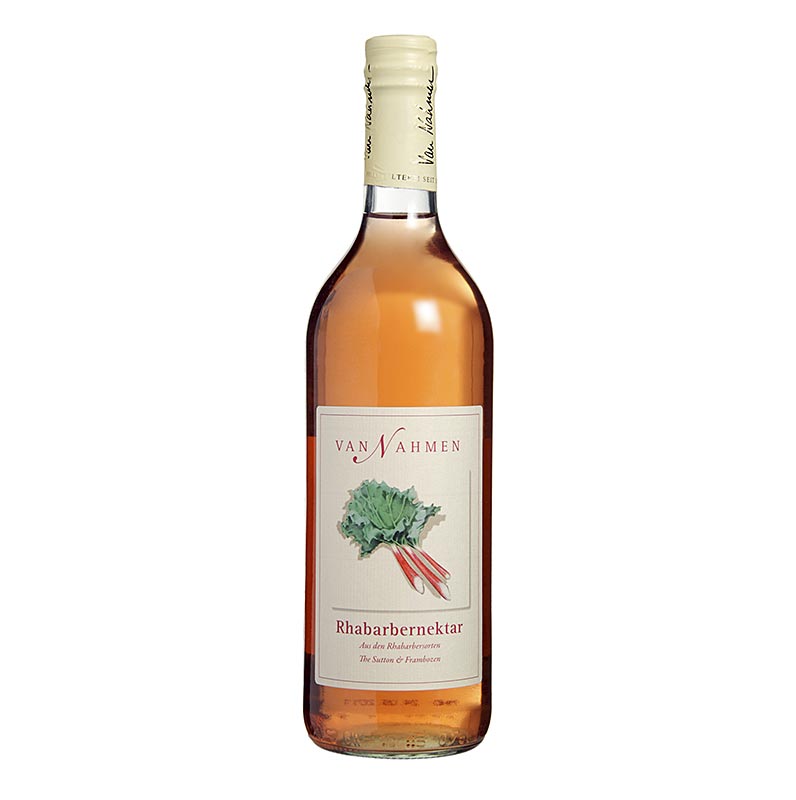 Van Nahmen - Nectar de framboise et rhubarbe, 70% de jus direct, 750 ml, jus de fruit produit de manière artisanale