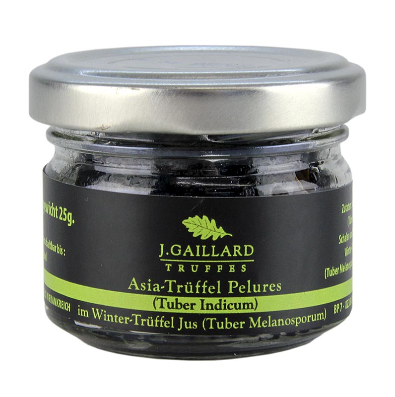 Pelures et lamelles de truffes au jus de truffe d'hiver de la marque Gaillard, 30 g