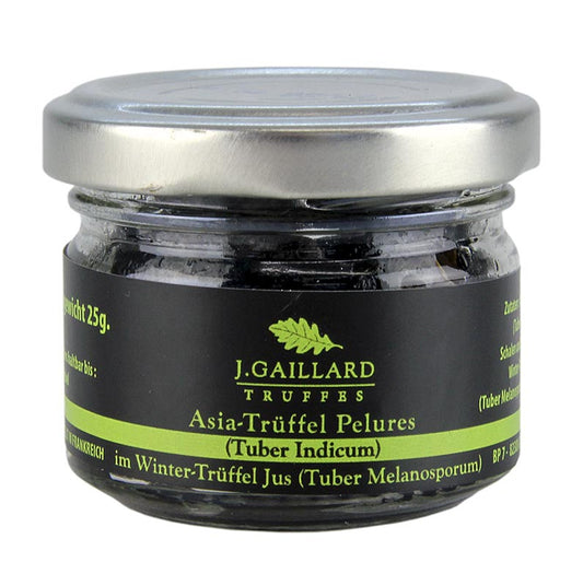 Pelures et lamelles de truffes au jus de truffe d'hiver de la marque Gaillard, 30 g