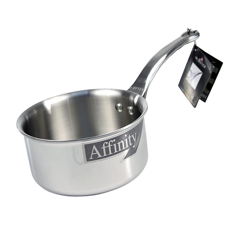 deBUYER Affinity induction cocotte en acier inoxydable avec 16cm de diamètre et 9cm de hauteur, 1 pièce, pour la cuisine professionnelle