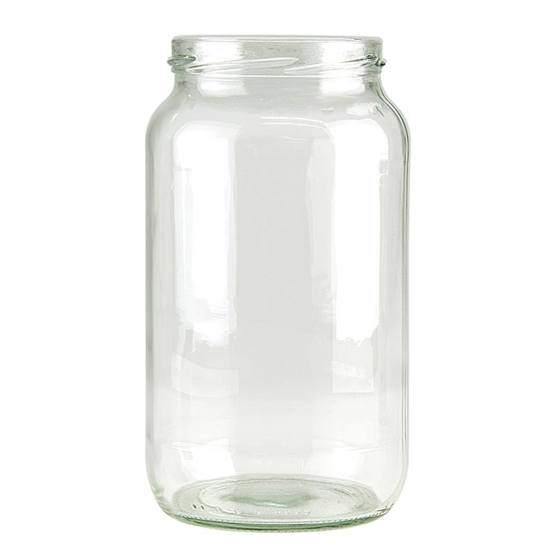 Bocal rond en verre de 1062 ml sans couvercle, avec un col de ø 82 mm - 1 pièce