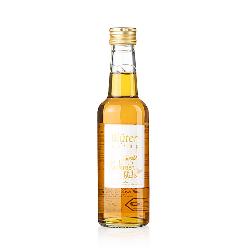 Sirop de châtaigne blanche biologique en bouteille de 250 ml, ratio 1:10