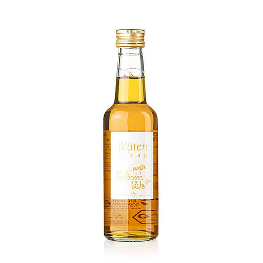 Sirop de châtaigne blanche biologique en bouteille de 250 ml, ratio 1:10