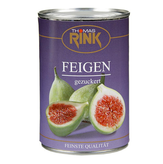 Figues, fruits sucrés et savoureux, conditionnés en boîte de 410 g