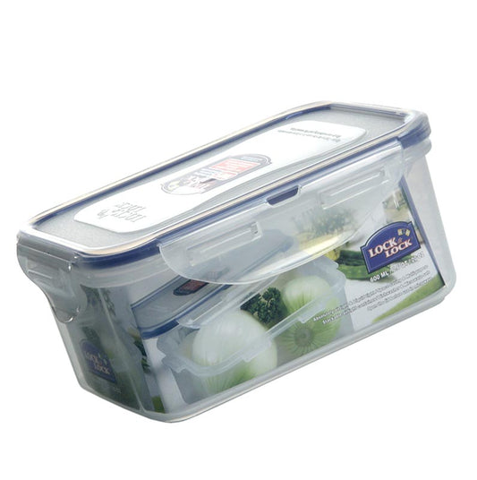 Boîte fraîcheur Lock & Lock, 600 ml, rectangulaire 151x108x69mm, 1 pièc - récipient hermétique en plastique pour la conservation des aliments
