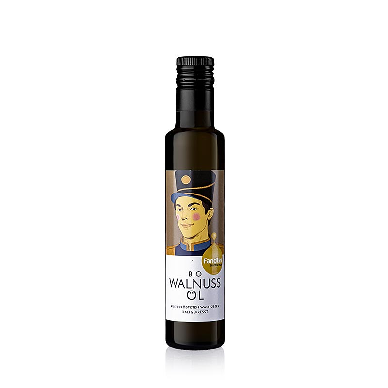 250 ml d'huile de noix biologique pressée à froid de Fandler, idéale pour une grande variété de plats