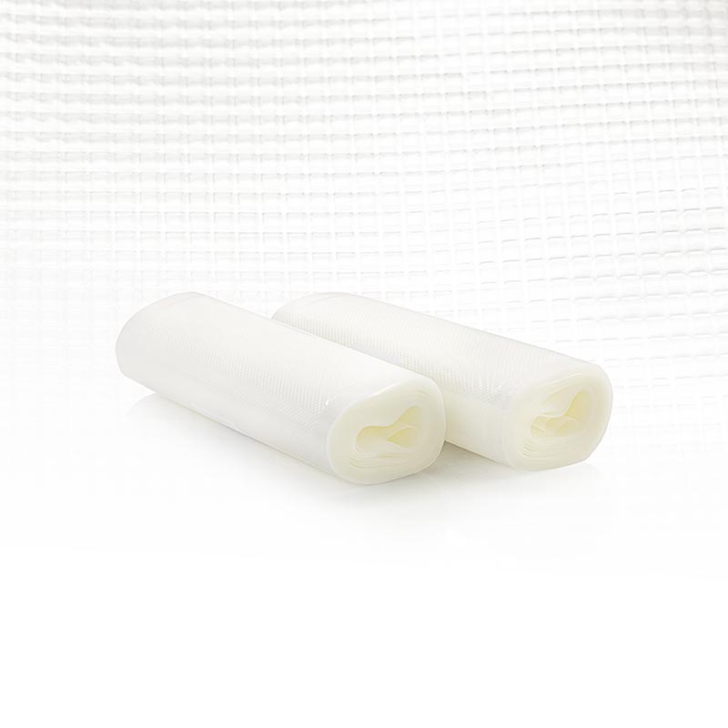 Rouleaux de film sous-vide, résistant à l'ébullition jusqu'à 90° C, texturé, 20x600cm, 2 pièces - idéal pour l'emballage sous vide des aliments pour une fraîcheur et une saveur durables