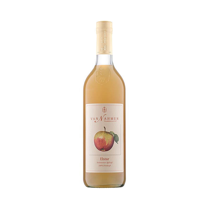 Jus de pomme Elstar biologique de Nahmen, 100 % de jus direct, en bouteille de 750 ml
