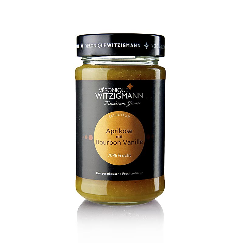 Pot de 225 g Abricot à la vanille bourbon, pâte à tartiner aux fruits délicieuse et savoureuse