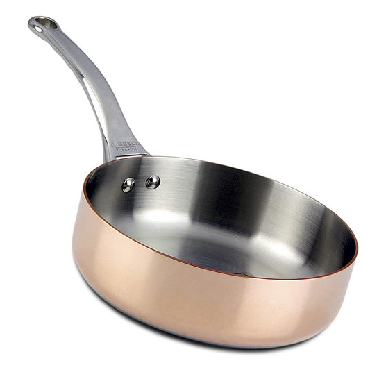 deBUYER Prima Matera Sauteuse à induction 20cm, en cuivre et acier inoxydable