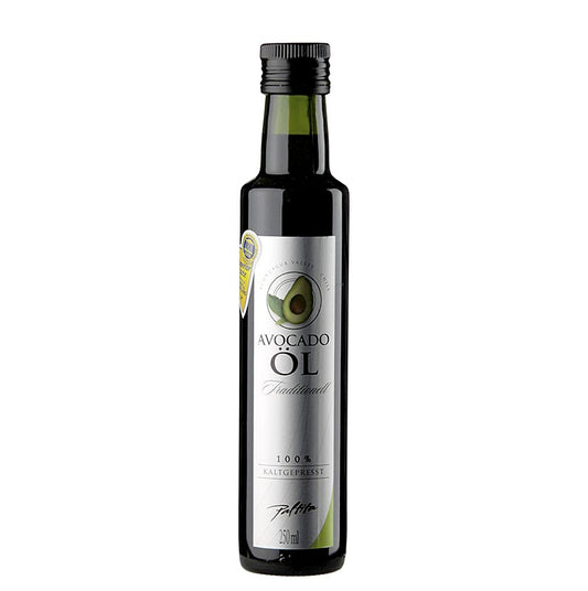 Bouteille de 250 ml d'huile d'avocat Paltita au chili, idéale pour les plats délicieux