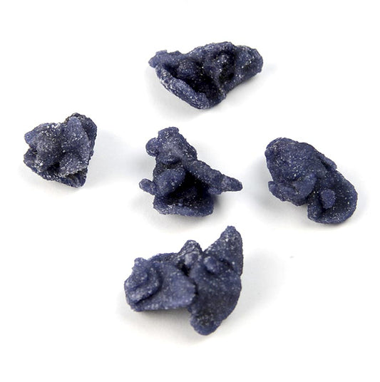 Un kilogramme de pétales de Candiflor bleu-violet confits comestibles, d'environ 2 cm