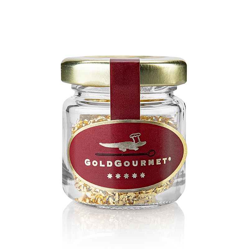 Gros plan sur 0,3 gramme de filament d'or fin 22 carats, produit E175