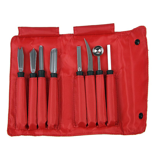 Set de couteaux à viande Professional 8-piece, stainless steel, triangle, set - un set de 8 couteaux à viande professionnels en acier inoxydable au design triangulaire