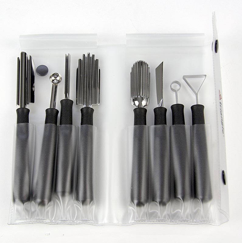 Set de couteaux à viande Spécial : couteau à viande et à cran, couteau à boule, acier inoxydable, 8 pièces - Un set complet de couteaux en acier inoxydable de haute qualité pour la préparation de la viande