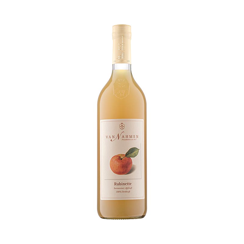 Van Nahmen - Rubinette jus de pomme, 100% jus instantané, 750 ml, rafraîchissant et pur jus de pomme naturel de la plus haute qualité