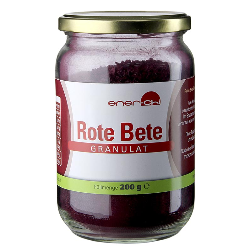 Granulés de betterave bio d'Ener-Chi, 200 g emballés dans un sachet pratique