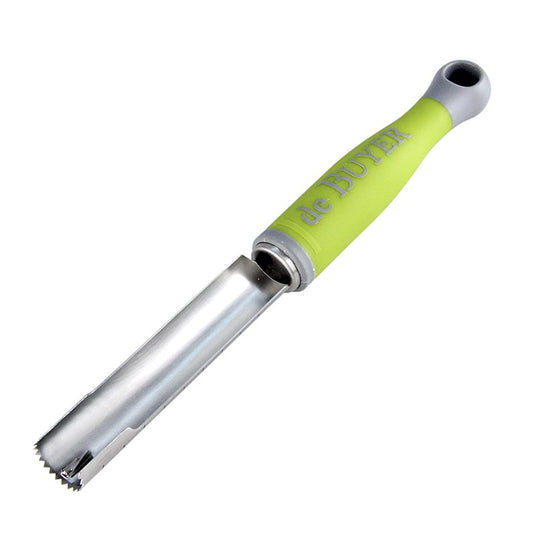 Perceuse de qualité supérieure deBUYER Universelle en acier inoxydable et plastique, 20mm de diamètre, 11cm de long, de couleur verte, parfaite pour divers travaux de cuisine, 1 pièce