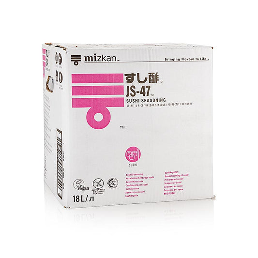 Assaisonnement pour sushi, vinaigre de riz clair avec sel et sucre de Mizkan, bouteille de 18 litres
