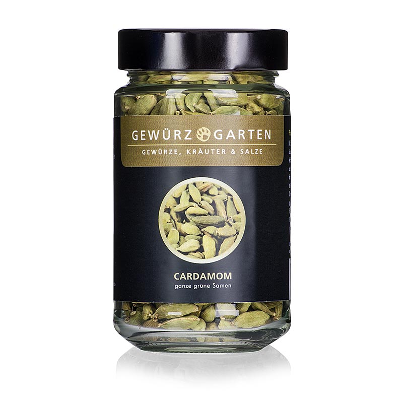 Cardamome verte entière de Spice Garden, conditionnée dans une boîte de 80 g