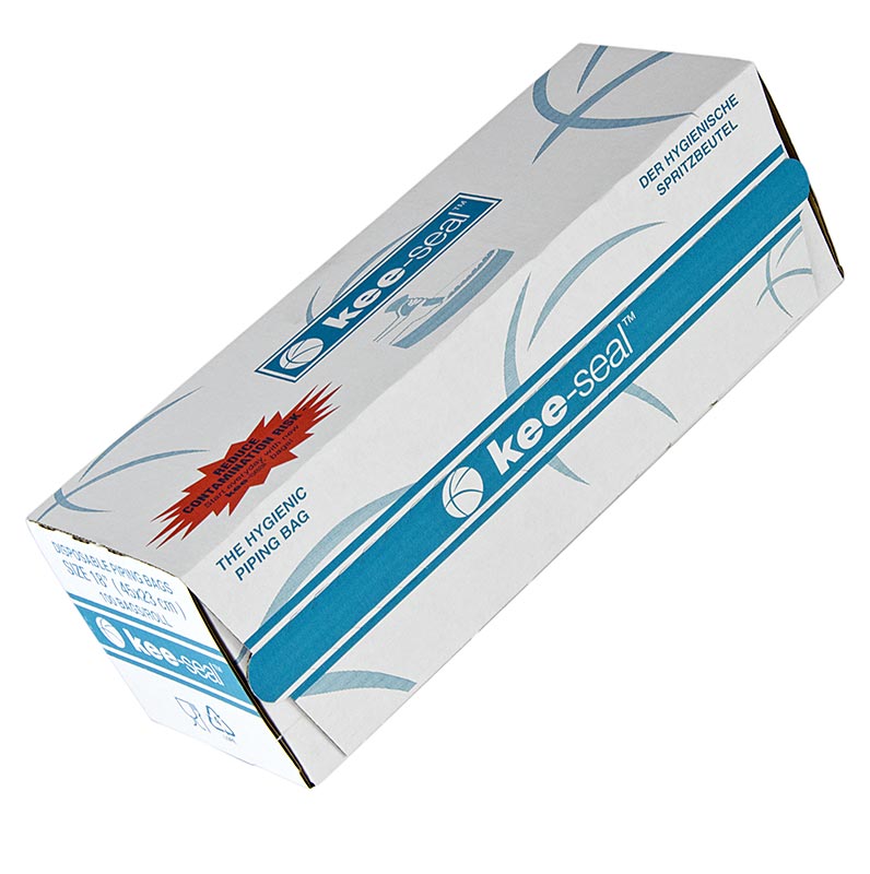 Sachet pour seringue à usage unique de 45 cm de long, distributeur lisse Kee-Seal, paquet de 100 pièces