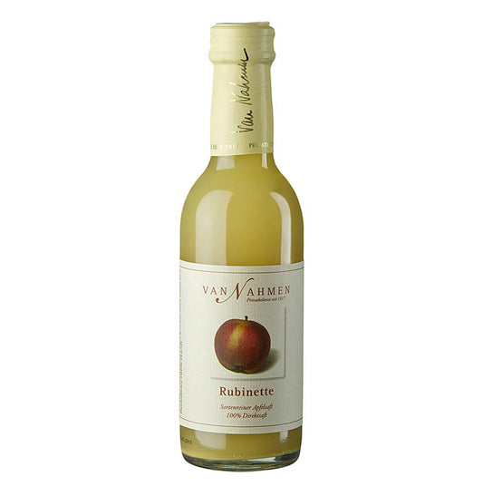 Bouteille de 250 ml de jus de pomme van Nahmen - Rubinette, 100% pur jus