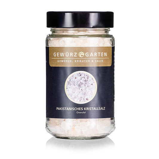 Gewürzgarten Pakistani crystal salt, grains pour le moulin à sel, 260 g - cristaux de sel de haute qualité pour usage culinaire