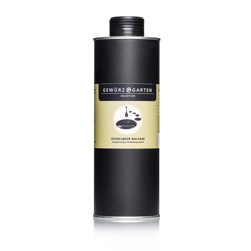 Baume de myrtille, préparation vinaigrée aromatisée à la myrtille, en flacon de 500 ml
