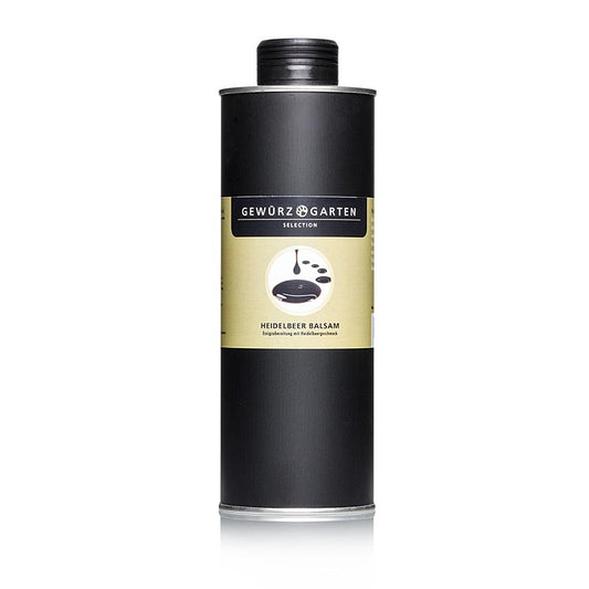 Baume de myrtille, préparation vinaigrée aromatisée à la myrtille, en flacon de 500 ml