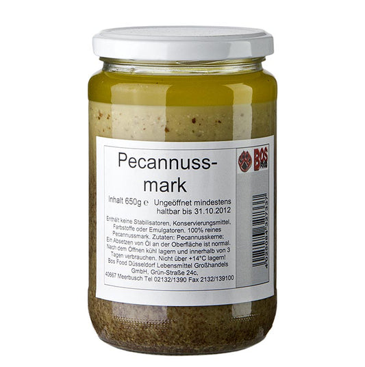 Photo de BOS FOOD Pulpe de noix de pécan, 100% pulpe sans additifs, 650 g emballage produit