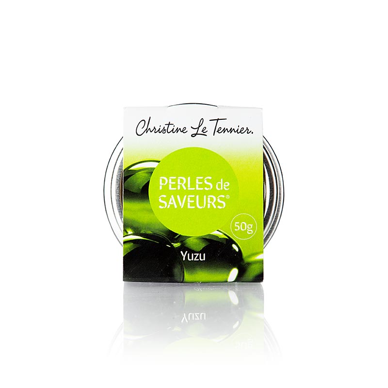 Yuzu Fruit Caviar Les Perles avec des perles de 5mm, en paquet de 50 g