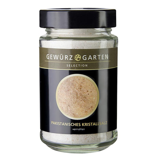 Gewürzgarten Pakistani crystal salt, fine, 250 g - sel de haute qualité du Pakistan pour les applications culinaires et l'alimentation saine