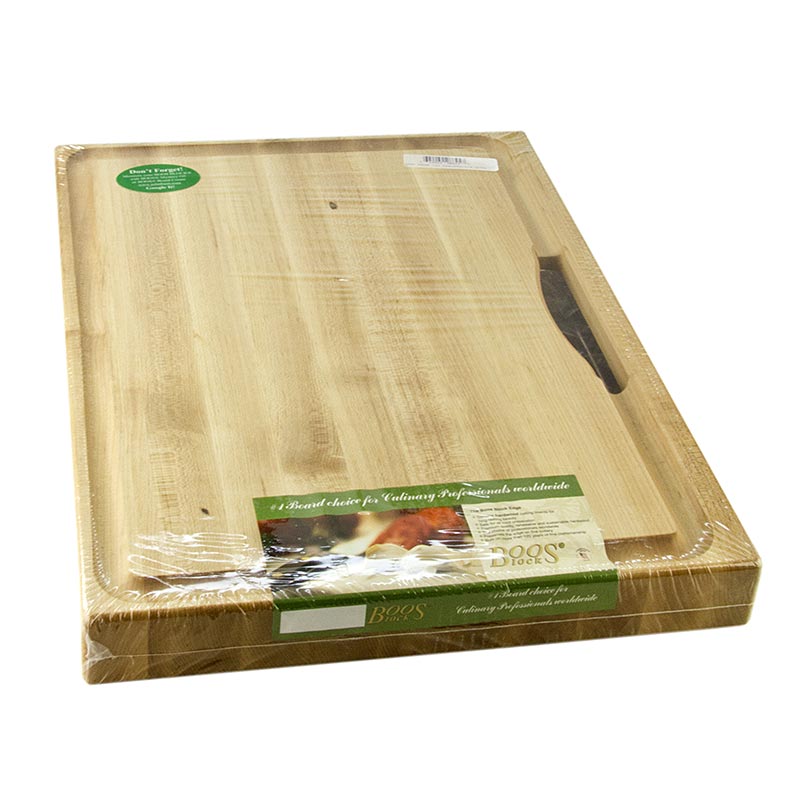 Boos Block planche à découper Prep Master en érable, 61x46x6cm, avec égouttoir, 1 st - Grande planche à découper en bois d'érable avec égouttoir, adaptée aux préparations culinaires