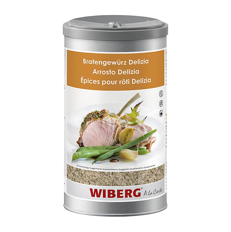 Image du produit Wiberg herbes à rôtir Delizia, sel aux herbes, 950 g emballage du produit