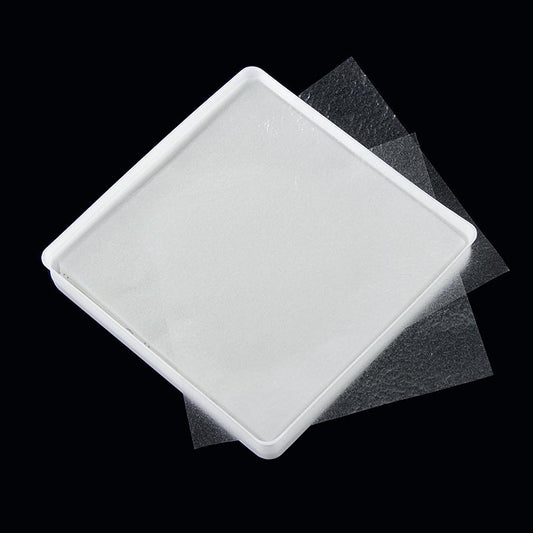 Gaufrettes carrées transparentes en fécule de pomme de terre, mesurant chacune 9x9cm, emballées dans un lot de 200 pièces