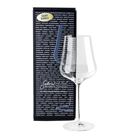 GABRIEL-GLAS© GOLD-Edition 510 ml, verre à vin soufflé à la bouche, dans un emballage cadeau