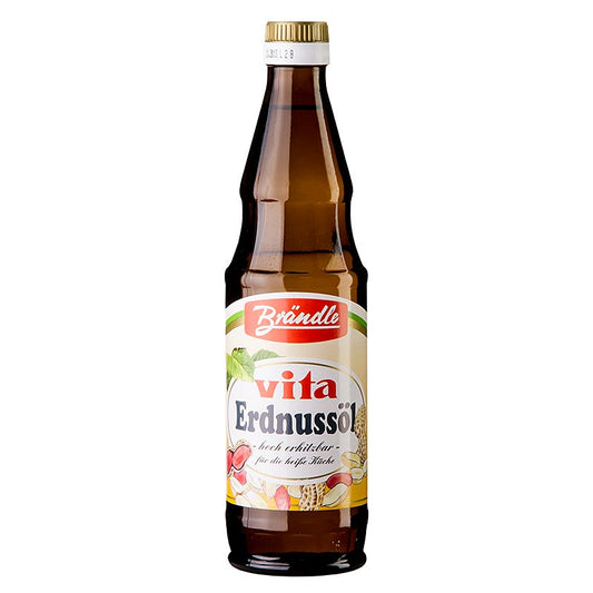 Brändle 500 ml d'huile d'arachide raffinée, parfaite pour la cuisson et la friture