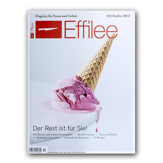 Couverture d'Effilee - Magazine for food and life, numéro 22, 1 pièce, illustrant des plats délicieux et des articles inspirants sur le mode de vie.
