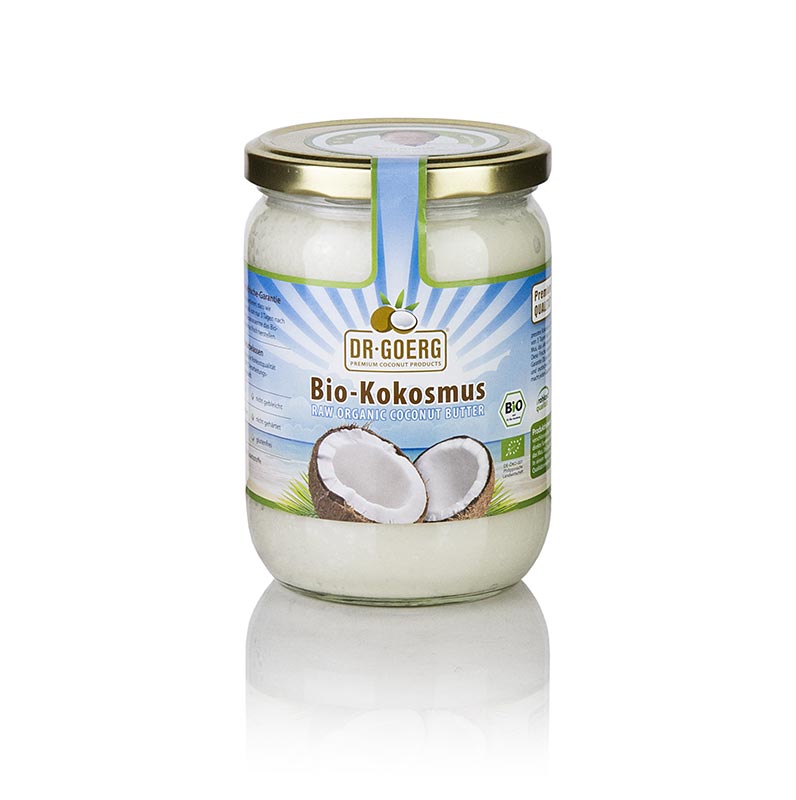 Purée de noix de coco biologique de DrGoerg, 500 g, à base de noix de coco fraîches