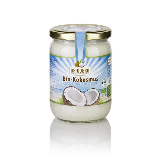 Purée de noix de coco biologique de DrGoerg, 500 g, à base de noix de coco fraîches