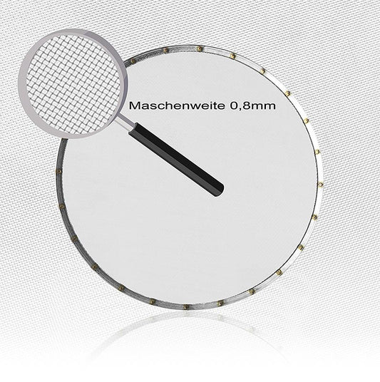 Tamis de remplacement pour le tamis (Art35345) avec un diamètre de 30 cm et des mailles de 0,8 mm, 1 pièce