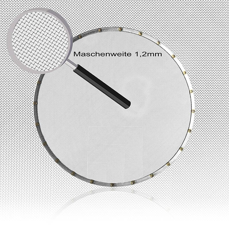 Tamis de remplacement pour tamis, diamètre 30cm, maille 1,2mm, 1 pièce, code produit 35345