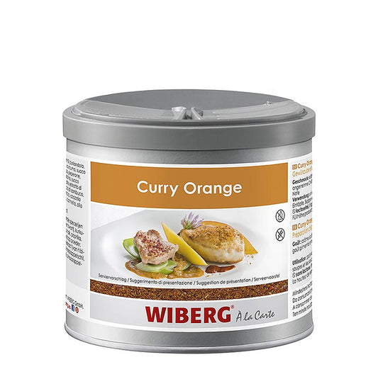 280 g Wiberg Curry Orange, avec des épices vertes, image du produit pour le référencement