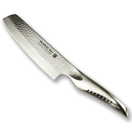 Global SAI-M06 couteau d'office martelé de 15 cm, un couteau de cuisine durable et polyvalent de haute qualité