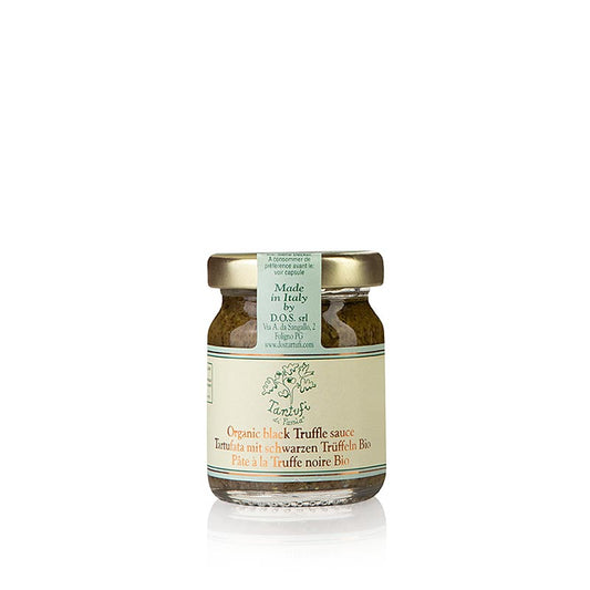 Ppura Organic Salsa Tartufata à la truffe noire, 50 g, idéale pour enrichir les plats avec la délicieuse saveur de la truffe.