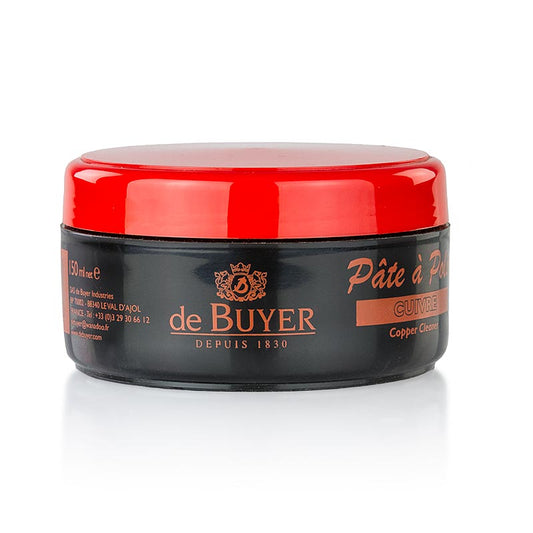 deBUYER Pâte d'entretien pour casseroles et poêles en cuivre, 150 ml - pâte d'entretien de haute qualité pour le nettoyage et la conservation des casseroles et poêles en cuivre