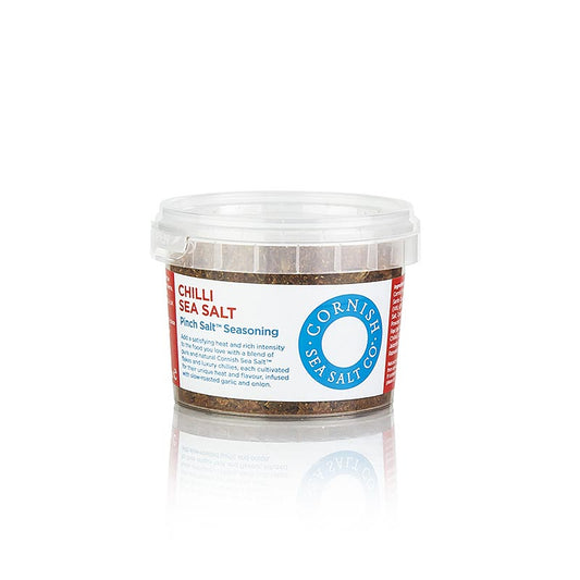 Paquet de 50 g de flocons de sel de mer de Cornouailles avec piment de Cornouailles, Angleterre