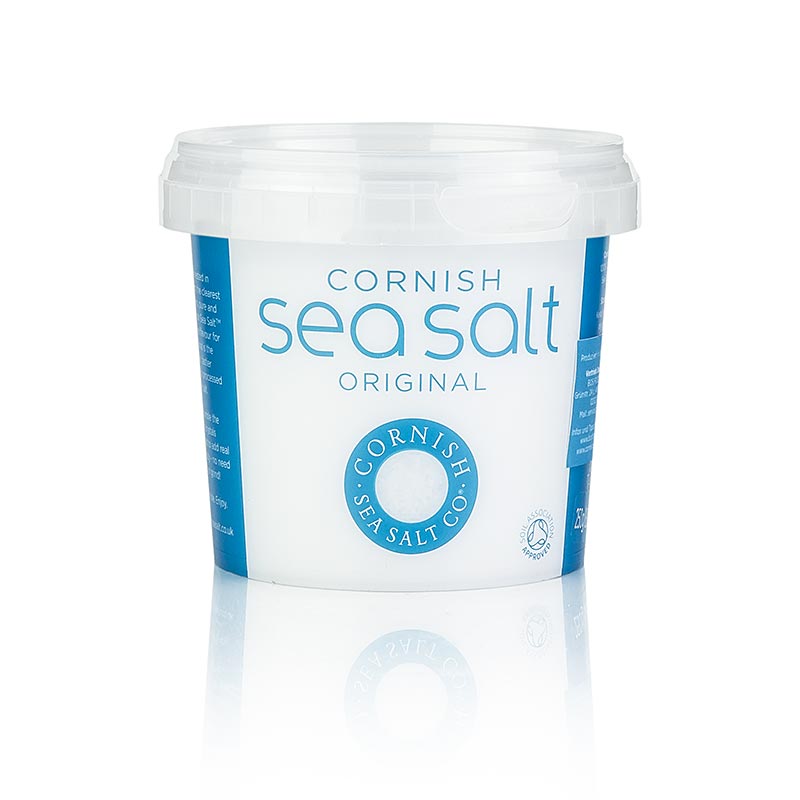Flocons de sel de mer de Cornouailles/Angleterre, 225 g - produit de manière traditionnelle et de haute qualité